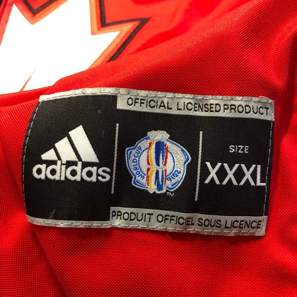 Adidas Authentic Team Canada 2016 World Cup of Hockey Jersey Red XXXL has strap - Picture 3 of 16
